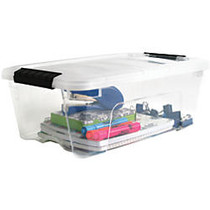 Iris; Latch Storage Box, 12.95 Qt, Clear