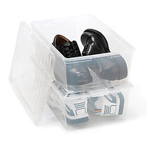 Office Wagon; Brand Clear Plastic Storage Boxes, 13.5 Qt, Pack Of 2