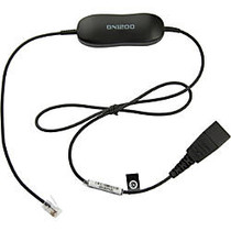 GN Netcom Smart Cord For Phone Headsets, Black