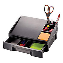 Office Wagon; Brand 30% Recycled Drawer And Telephone Stand, 5 7/8 inch;H x 13 1/8 inch;W x 9 5/8 inch;D, Black