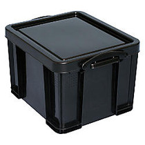 Really Useful Boxes; 95% Recycled Storage Box, 32 Liter, 19 inch; x 14 inch; x 12 inch;, Black