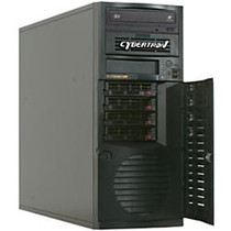 CybertronPC Imperium SVIIB1481 Tower Server - 2 x Intel Xeon E5506 Quad-core (4 Core) 2.13 GHz - 24 GB Installed DDR3 SDRAM - 3 TB (3 x 1 TB) HDD - 160 GB (2 x 80 GB) SSD - Serial ATA Controller - 5 RAID Levels - 500 W