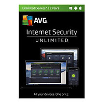 AVG Internet Security 2017, For Unlimited Devices, 2-Year Subscription, Traditional Disc