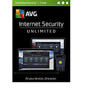 AVG Internet Security 2017, Unlimited 1 Year, Download Version