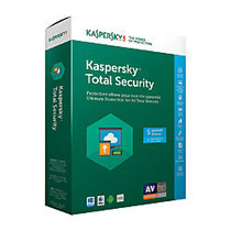 Kaspersky Total Security 2017, For 5 Devices, For PC/Mac, Product Key Card