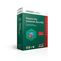 Kaspersky; Internet Security For PC/Mac/Mobile, For 3 Devices, 1-Year Subscription, Download Version