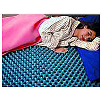 Convoluted Mattress Overlays, Queen Size, 2 inch;H x 56 inch;W x 72 inch;D