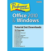 Professor Teaches Office 2010 and Windows Tutorial Set Downloads, Download Version