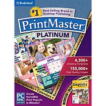 PrintMaster; Platinum v7, For PC/Mac, Traditional Disc
