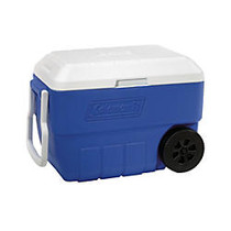 Coleman; 56-Quart/60-Can Wheeled Cooler, 14 inch;H x 22 13/16 inch;W x 13 13/16 inch;D, Blue