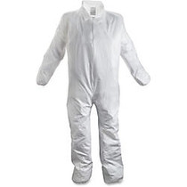 Impact Products Tyvek Alternative Coverall - Large Size - Dirt, Grime Protection - Polypropylene - White - 25 / Carton