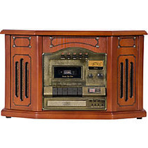 Grace Digital Victoria Tunewriter-GDI-TW3USB 7-in-One Stereo Entertainment Center- Paprika