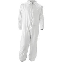 MALT ProMax Coverall - Recommended for: Chemical, Painting, Food Processing, Pesticide Spraying, Asbestos Abatement - Medium Size - Zipper Closure - Polyolefin - White - 25 / Carton