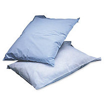 Medline Disposable Pillow Covers, 21 inch; x 30 inch;, Blue, Box Of 100