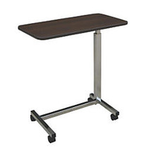 Medline Economy Overbed Table, 4 5/8 inch; x 18 1/8 inch; x 32 1/2 inch;, Walnut