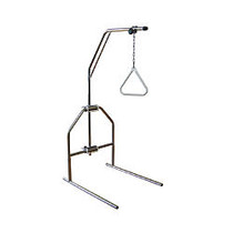 Medline Standard Trapeze Bar, Fixed, Without Base, 74 inch; x 24 inch; x 3 1/2 inch;, Chrome
