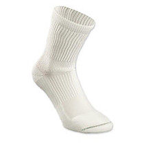 Sockwise Euros Rx&trade; Diabetic Crew Socks, Large, White