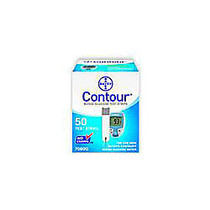 Bayer Contour; Blood Glucose Test Strips, Box Of 50