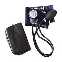 MABIS Economy Aneroid Sphygmomanometer, With Large Adult Cuff, Navy