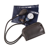 MABIS Precision Series Aneroid Sphygmomanometer, With Large Adult Cuff, Blue