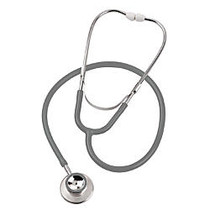 MABIS Spectrum Dual-Head Lightweight Stethoscope, Gray