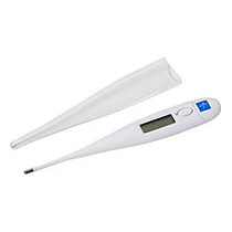 Medline Premier Oral Digital Stick Thermometers, White, Box Of 12