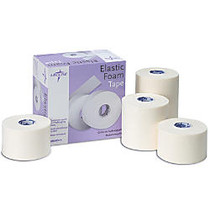 CURAD; Elastic Foam Adhesive Tape, 3 inch; x 5 1/2 yd., White, 4 Rolls Per Box, Case Of 6 Boxes