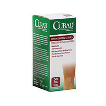 CURAD; Sterile Medi-Strips Reinforced Wound Closures, 1/4 inch; x 3 inch;, White, 3 Per Pack, Box Of 50 Packs