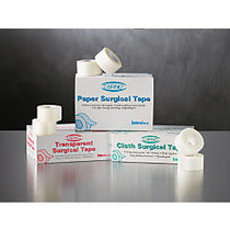 Medline Caring Cloth Silk Adhesive Tape, 2 inch; x 10 Yd., White, Box Of 6