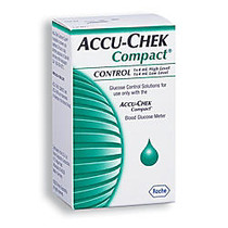 ACCU-CHEK; Compact Blue Control Solution, Mid-High, 4 mL, Pack Of 2
