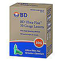 BD&trade; Ultra-Fine&trade; Lancets, 30 Gauge, Box Of 100