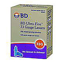 BD&trade; Ultra-Fine&trade; Lancets, 33 Gauge, Box Of 100