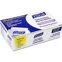 Purell Sanitizing Hand Wipes - Ethyl Alcohol - Safe, Alcohol Based - For Hand - 100 Sheets Per Box - 10 / Carton