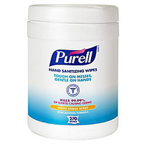 Purell; Sanitizing Wipes, Canister Of 270