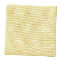 Rubbermaid; Light Commercial Microfiber Cloths, 16 inch; x 16 inch;, Yellow, Case Of 288