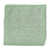 Rubbermaid; Microfiber Cloths, 16 inch; x 16 inch;, Green, Case Of 288