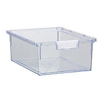 Storsystem Standard Width Double-Depth Tote Tray, 21.2 Qt, 16 3/4 inch; x 12 1/3 inch; x 6 inch;, Clear