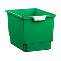 Storsystem Standard Width Quad-Depth Tote Tray, 42.4 Qt, 16 3/4 inch; x 12 1/3 inch; x 12 inch;, Primary Green