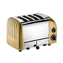 Dualit; NewGen Extra-Wide-Slot Toaster, 4-Slice, Brass