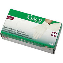 Curad; Powder-Free Latex Exam Gloves, Extra-Small, Beige, 100 Gloves Per Box, Case Of 10 Boxes