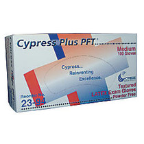 Unimed Cypress Textured Latex Examination Gloves, Medium, Box Of 100