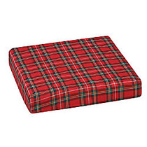 DMI; Polyfoam Wheelchair Cushion, Convoluted, 3 inch;H x 18 inch;W x 16 inch;D, Plaid