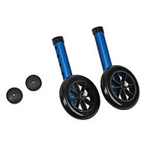 DMI; Walker Wheels With Glide Cap Kit, Blue
