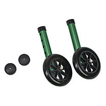 DMI; Walker Wheels With Glide Cap Kit, Green