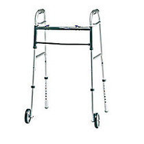 Invacare; Dual Blue-Release&trade; Walker, Adult w-5 inch; Wheels, Fits Users 5'4 inch;-6'6 inch;