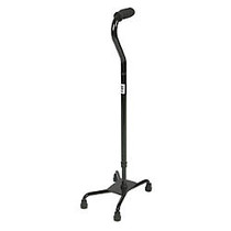 Medline Quad Canes, Large Base, Aluminum, Case Of 2