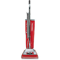 Eureka Sanitaire SC886E Upright Vacuum - 840 W Motor - 4.50 gal - Bagged - 12 inch; Cleaning Width - 50 ft Cable Length - 7 A - Red, Chrome