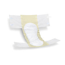 FitRight Extra Disposable Briefs, X-Large, White/Yellow, 20 Briefs Per Bag, Case Of 4 Bags