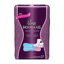 Kimberly-Clark Poise; Hourglass Pads, Ultimate, 14 2/5 inch;L x 6 1/5 inch;W, Pack Of 27