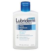 Lubriderm Daily Moisture Unscented Lotion, 6 Oz